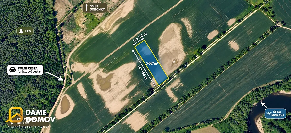 Prodej pole 5667 m²